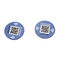 25mm  Classic 1K ISO14443A Anti Metal Nfc Etiketleri