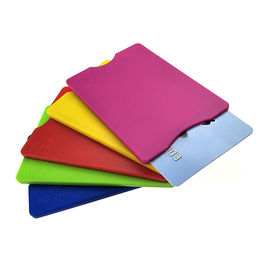 Dayanıklı Sert Plastik ABS RFID Engelleme Kart Sleeve Tam Renkli Ofset Baskı