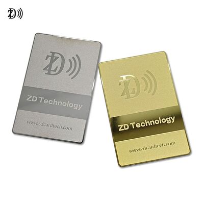 Özel Tasarım NFC Metal Kart NTAG216 888 Bytes 13.56MHz RFID Paslanmaz Çelik Metal Ziyaret Kartı