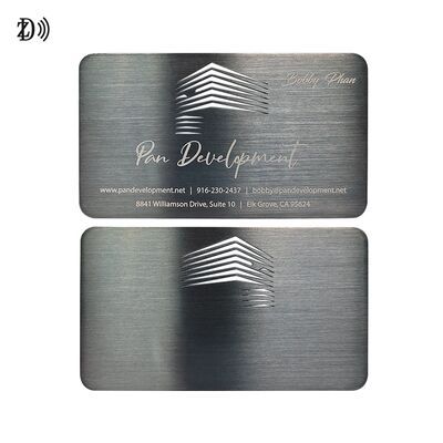 Özel Tasarım NFC Metal Kart NTAG216 888 Bytes 13.56MHz RFID Paslanmaz Çelik Metal Ziyaret Kartı