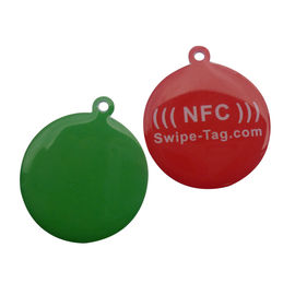 HF NFC NFC213 RFID Disk Etiketi, QR Kodu Ve URL Kodlama RFID Pet Tag
